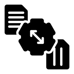 translator, translation, machine, artificial intelligence, ai solid or glyph icon