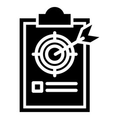 Target icon with glyph style