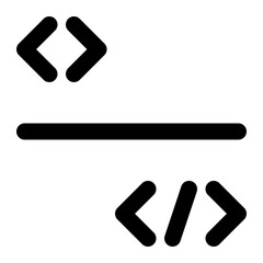 programming, coding, software development, computer, information technology outline icon