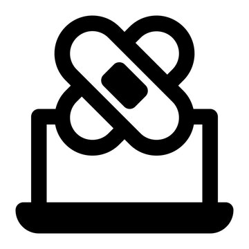 recommend clip art: patch, repair, fixing, computer, information technology outline icon