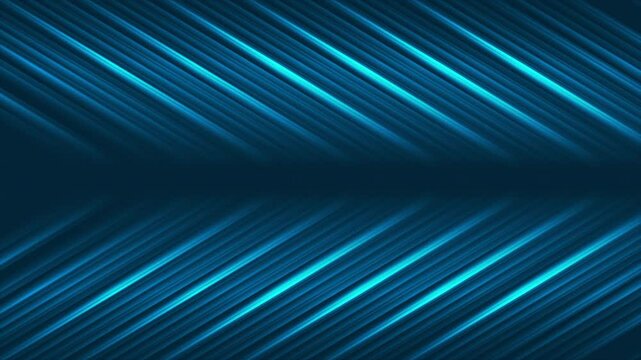 Glowing blue arrows tech futuristic abstract background. Seamless looping geometric motion design. Video animation Ultra HD 4K 3840x2160