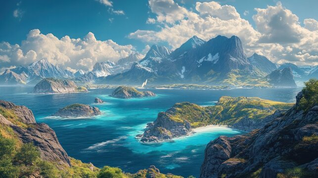 Paisaje pintoresco.Oceano y monta&Atilde;&plusmn;as.Viajes y aventuras alrededor del mundo.Islas de Tailand