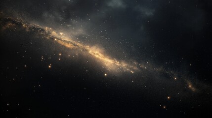 Fototapeta premium A vast, star-filled night sky showcasing the Milky Way galaxy, with countless stars and cosmic dust illuminating the darkness.