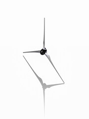 3D Render of a Wind Turbine Propeller for Renewable Energy, Highlighting Wind Power, Sustainability, Engineering Design. Ideal for Illustrations in Environmental and Industrial Projects