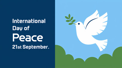 Obraz premium International Day of Peace banner.