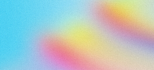 Pink yellow purple blue grainy background, rainbow abstract vibrant banner poster header backdrop design