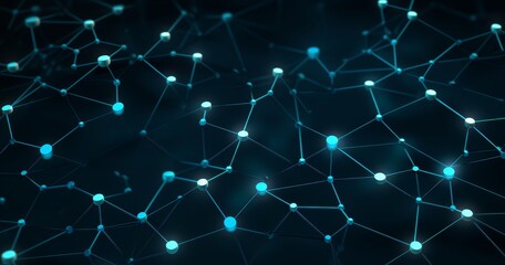 A digital representation of interconnected nodes and lines, symbolizing networks or data connections.