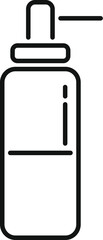 Simple line icon representing a nasal spray, commonly used for relieving nasal congestion