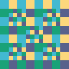 Seamless geometric pattern with colourful tiles vector illustration 