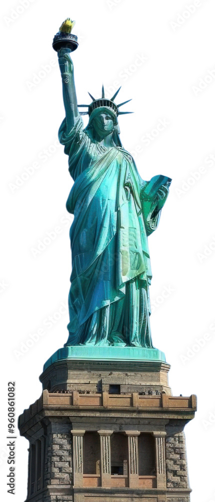 Poster PNG Statue of Liberty statue sculpture landmark.