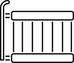 Modern heating radiator providing warmth to a room, essential for comfort during colder months