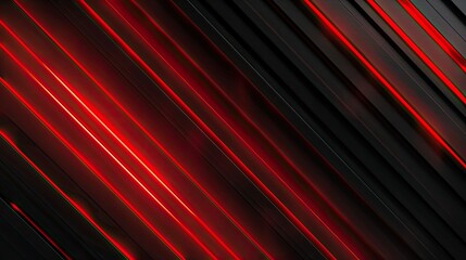 Fototapeta premium A dynamic abstract design featuring sharp red and black diagonal lines, creating a modern and energetic visual effect.