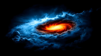 Fiery Vortex in Cosmic Clouds