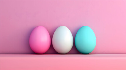 Happy Easter Card Set. Modern Design Pastel Col