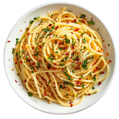 Spaghetti Aglio e Olio Recipe with Garlic Olive Oil and Chili Flakes