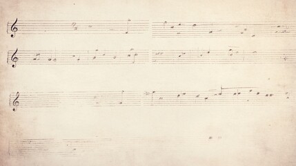 Fototapeta premium Vintage sheet music on aged paper, evoking nostalgia and the art of composition.