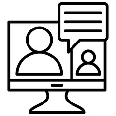 Online Communication Icon