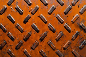 Rusty metal texture background, perfect for industrial and vintage designs.