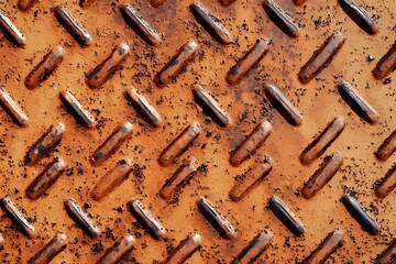 Rusty metal texture background, perfect for industrial and vintage designs.