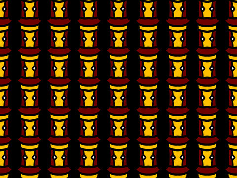 seamless pattern with abstract geometric shapes