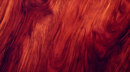 Naklejka premium Gorgeous Cherry Wood Texture with a Smooth Polished Surface Highlighting the Vibrant Red Hues and Natural Grain Pattern A Luxurious Elegant Background Ideal for Home Decor Furniture