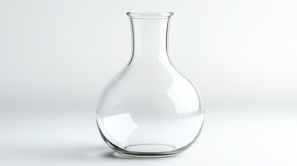 A clear glass vase with a simple design, perfect for decor and floral arrangements, showcasing elegance and versatility.
