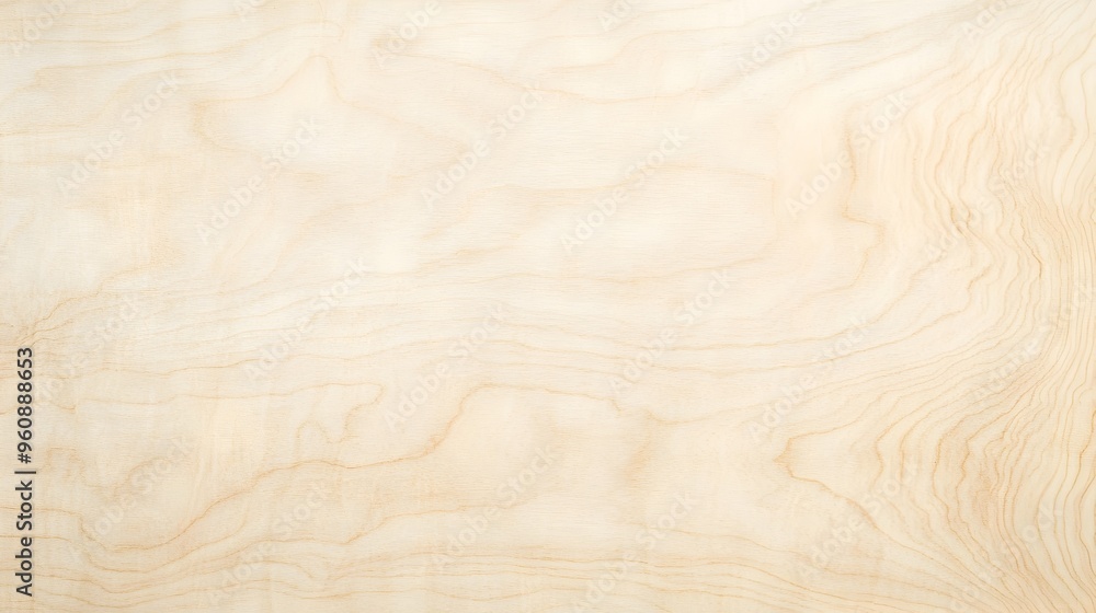 Poster smooth and refined beech wood texture with pale cream tones and even fine grain lines creating a min
