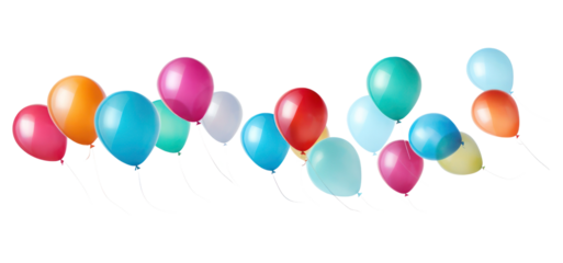 PNG Balloons white background anniversary celebration.