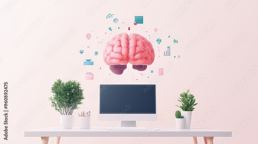 Poster a dynamic collaborative workspace boosting productivity with ai tools for business success