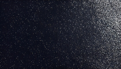 Obraz premium black glitter texture, filling the entire frame, creating a sleek, shiny, and elegant surface with continuous glitter that offers a modern and sophisticated look.