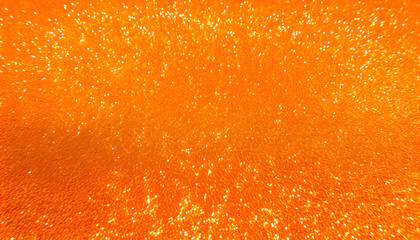 orange glitter texture, covering the entire frame, creating a bright and energetic surface with vibrant orange hues and continuous glitter throughout.
