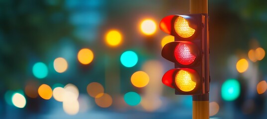 Fototapeta premium Green Means Go Red Means Stop: Traffic Lights