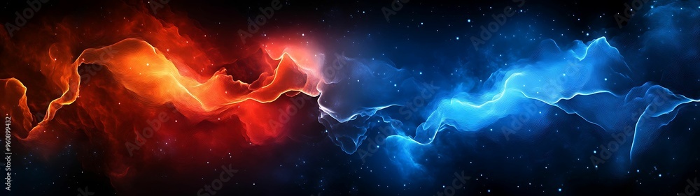Aufkleber enchanted fantasy realm - ultra-hd surreal abstract background with glowing depth and sharp clarity 