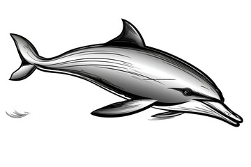Obraz premium dolphin isolated