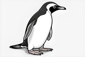 Naklejka premium penguin illustration