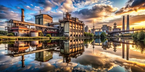 Fototapeta premium Industrial Decay Reflections