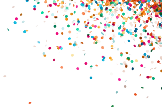 PNG Confetti backgrounds white background celebration.