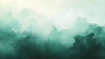 Fototapeta premium Abstract Green Watercolor Background