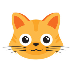 Cat head illustration vector art