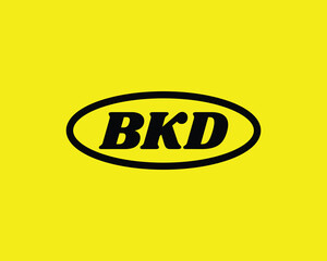 BKD logo design vector template. BKD