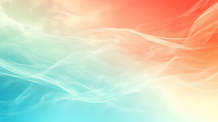 Abstract Wavy Lines with Pastel Colors