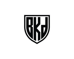 Naklejka premium BKD logo design vector template. BKD