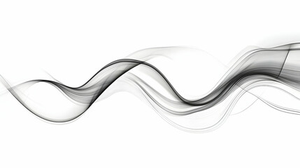 Fototapeta premium Abstract Black and White Wave Background