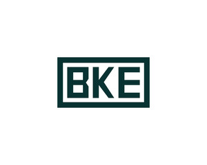 BKE logo design vector template. BKE