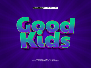 good kids editable text effect in game and kids text style