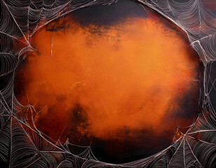 halloween background with spiderweb