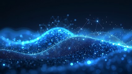 Digital background for tech, AI, data, audio, graphics, and more