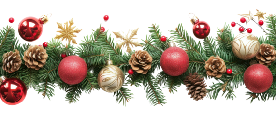 PNG Christmas line horizontal border plant tree white background.
