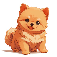 Cute Puppy Cartoon Character Vector