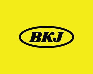 BKJ logo design vector template. BKJ